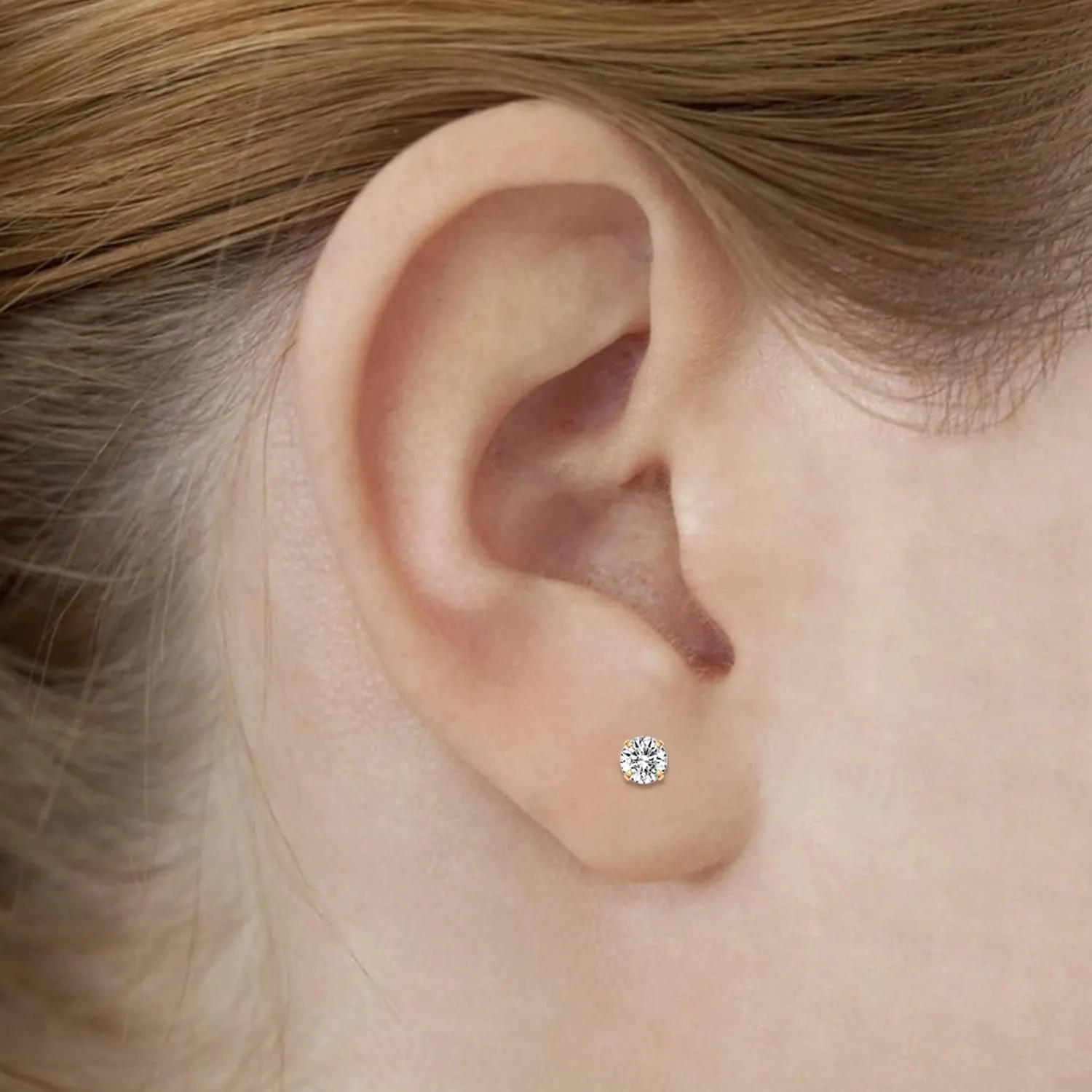 1 Pair Implant Grade Titanium Stud Earrings Set Hypoallergenic 3-6mm Cubic Zirconia Earrings for Women Girls for Men for Sensitive Ear
