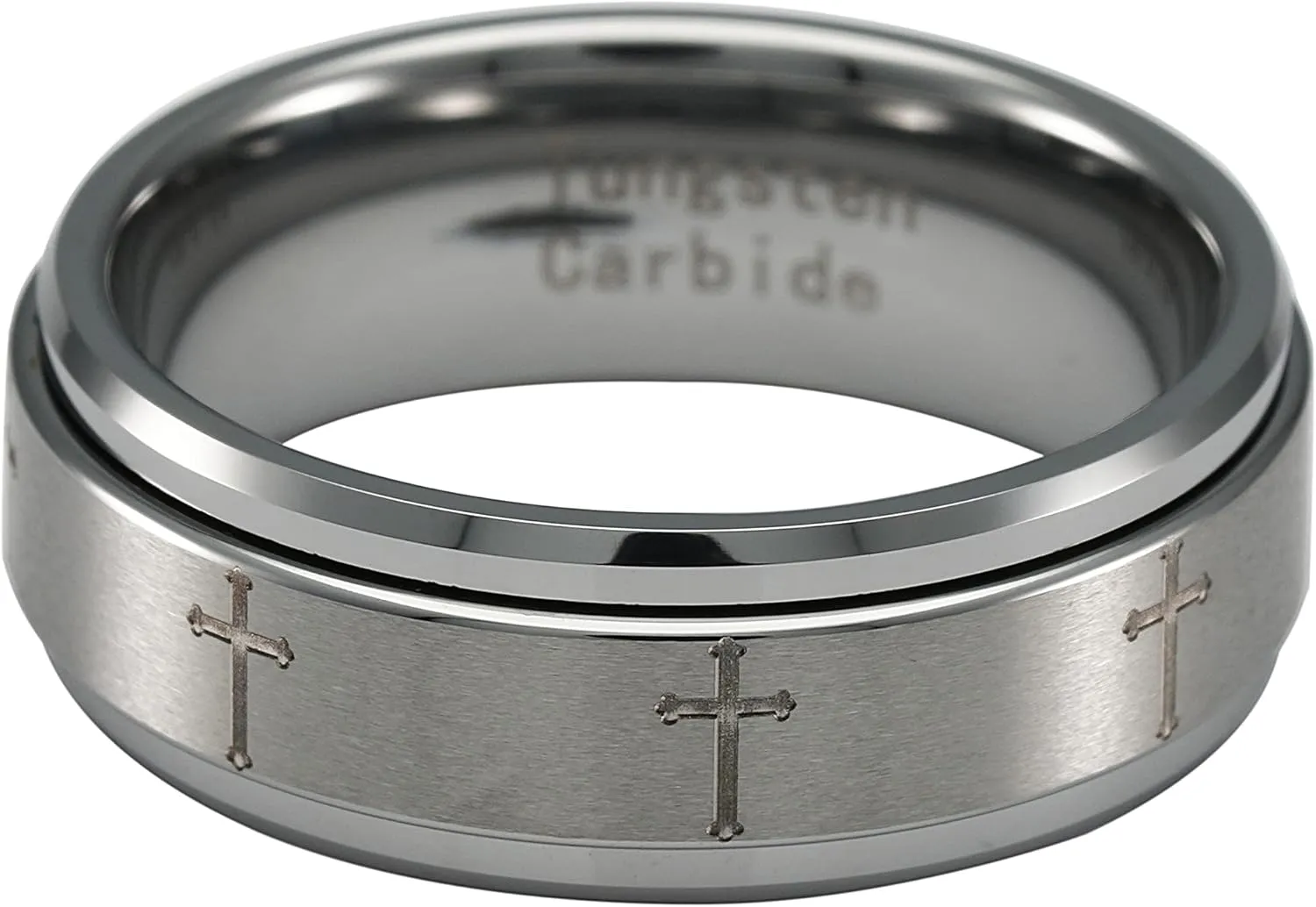 100S JEWELRY Spinner Rings For Men America Flag Skull Claddagh Dragon Silver Wedding Bands Size 6-16