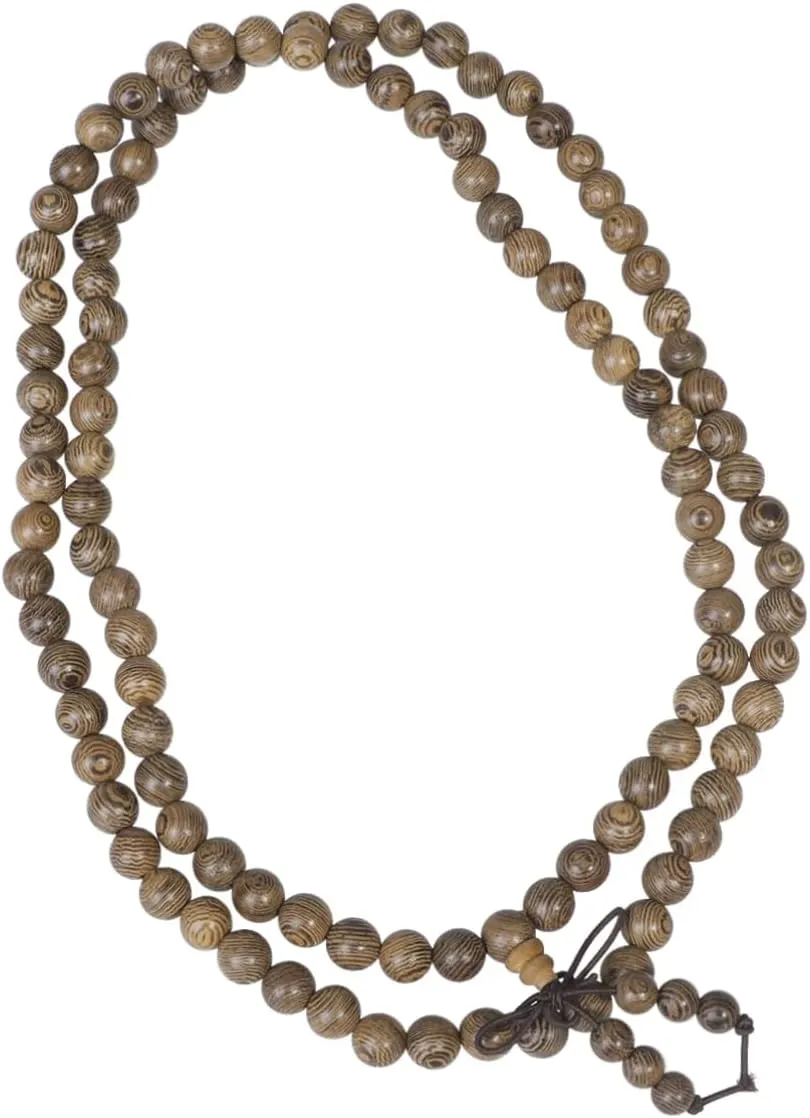 108-piece Round Natural Buddhist Beads Bracelet Wood for Men/women Buddhism Prayer Jewelry Relief Accessory