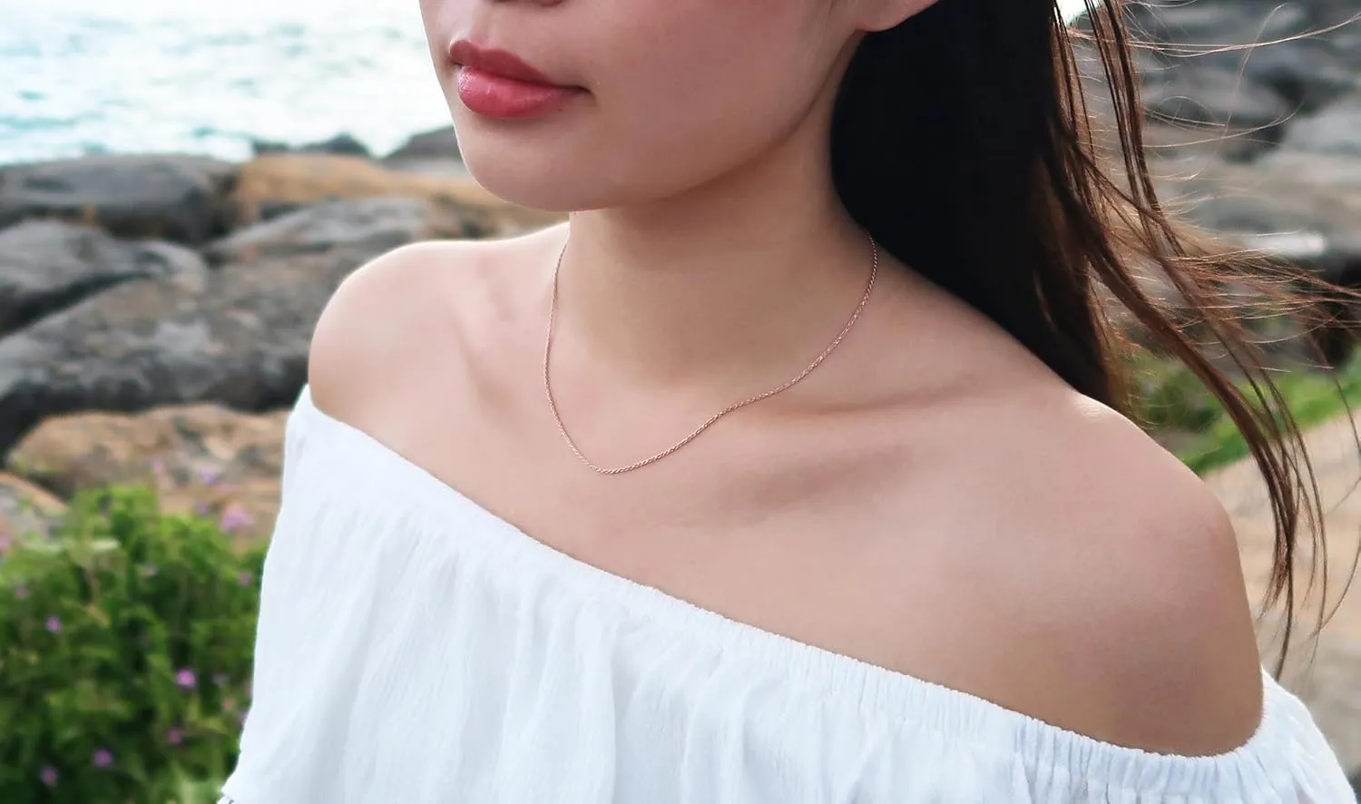 14kt Rose Gold Plated Sterling Silver 1.1mm Diamond-Cut Rope Chain Necklace Solid Italian Nickel-Free, 14-36 Inch