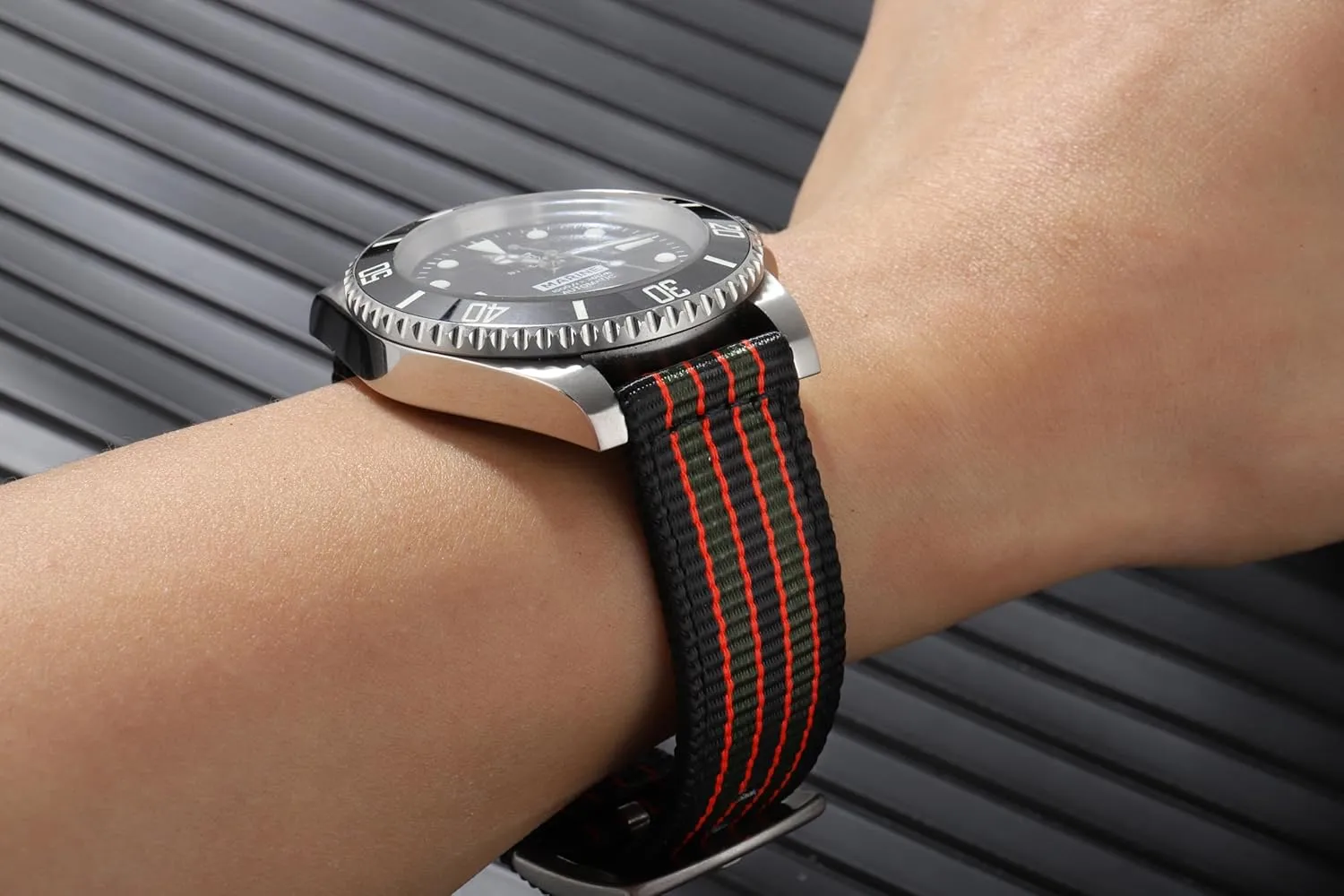 20mm 22mm Watch Band Military Watch Straps Replacement Nylon Watch Strap for Men Women with Stainless Steel Buckle