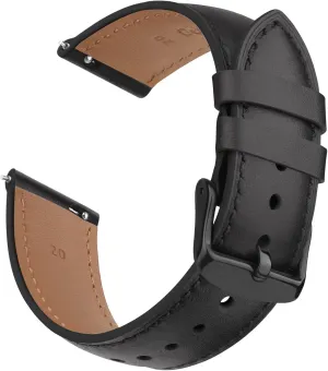 20mm Leather Band for Timex Expedition Scout, Acadia, Digital CAT, Field, Rugged Core Analog Watches - Soft Replacement Strap for Men's 39mm, 40mm, 43mm Models