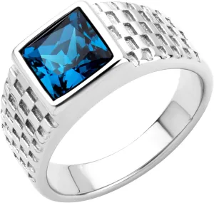 555Jewelry Stainless Steel Onyx Mens Ring Square Onyx Ring Mens Signet Ring Pinky Ring for Men Thumb Ring Band | US Size 7-12