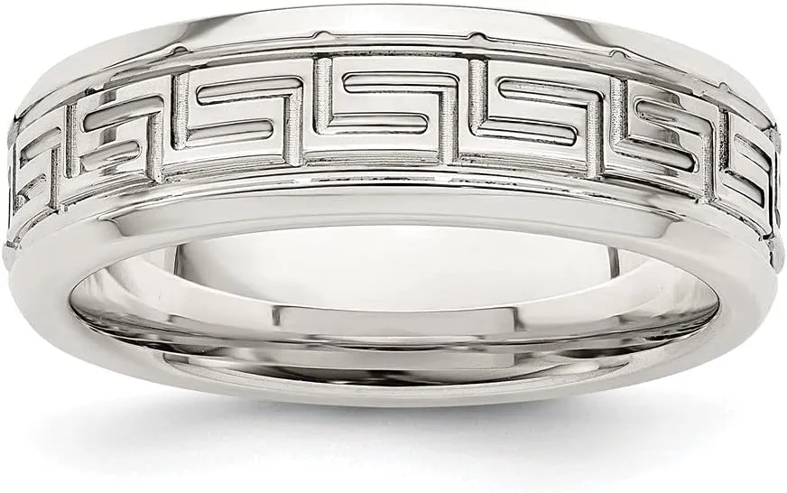 925 Sterling Silver 6mm Wedding Band Ring