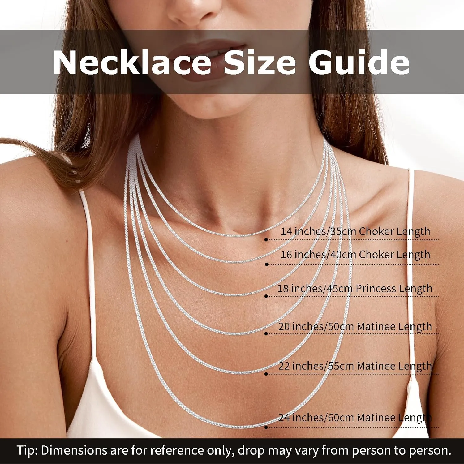 925 Sterling Silver Chain Necklace Chain for Women - 1.1mm Cable | 0.8mm Box | 3mm Snake Chain Necklace | Thin & Sturdy | 16/18/20 Inch