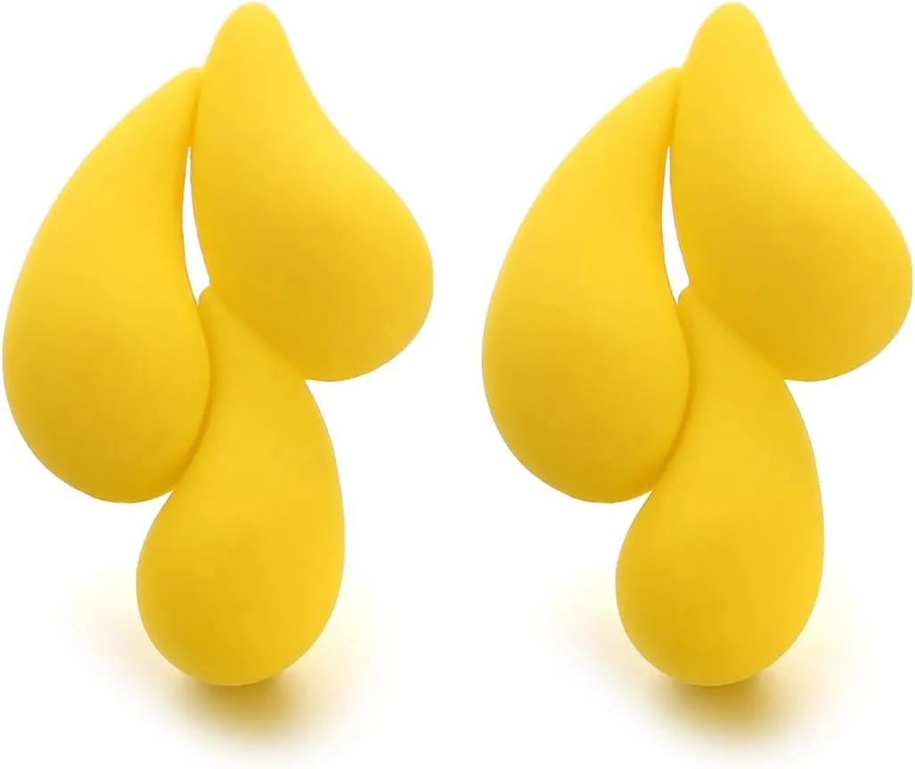 Acrylic Waterdrop Earrings for Women, Colorful Cute Teardrop Stud Earrings Lightweight Trendy Jewelry
