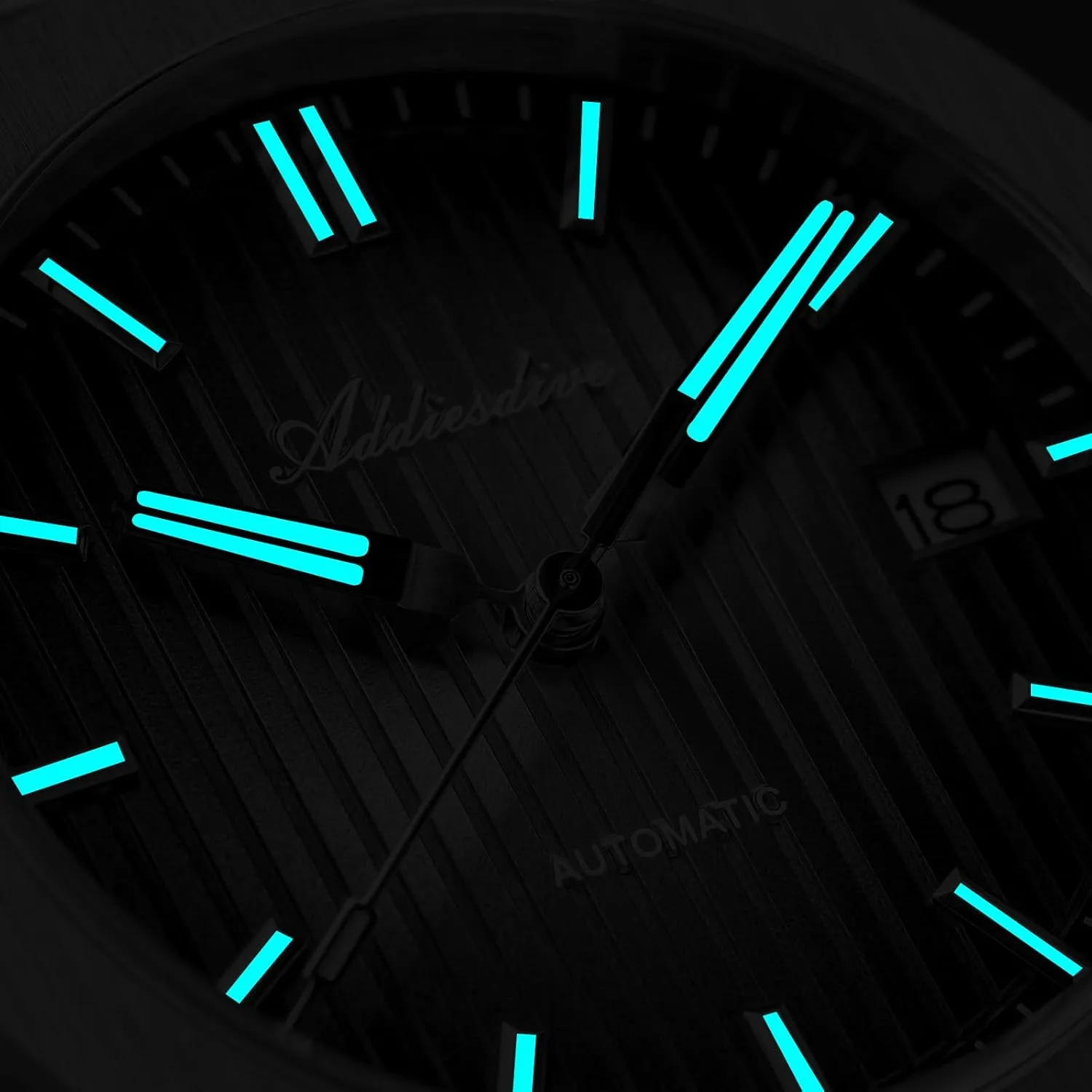 ADDIESDIVE Luxury Men's Automatic Business Watch NH35 Sapphire Glass Sunray-Brushed Dial Luminous 200M Waterproof Watches for Men with Stainless Steel Bracelet