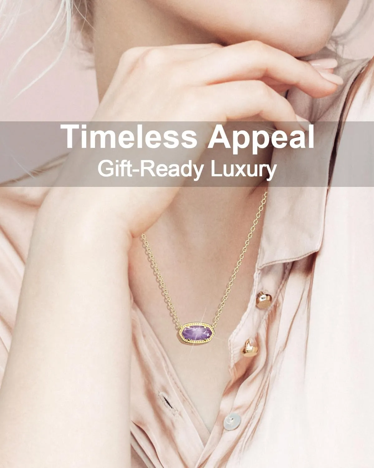 AICase 18K Gold Plated Pendant Necklace for Women,Fashion Jewelry,Anniversary Birthday Gifts for Women/MoM/Sister/Friends/Her/Wife/Grandma/Coworker Mother's Day gifts for MoM