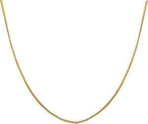 Alloye Unisex Brass Chain Necklace for Men & Women  20-Inch Long, Stylish & Durable Fashion Jewelry, Hypoallergenic & Tarnish-Resistant, Perfect for Daily Wear & Gifting