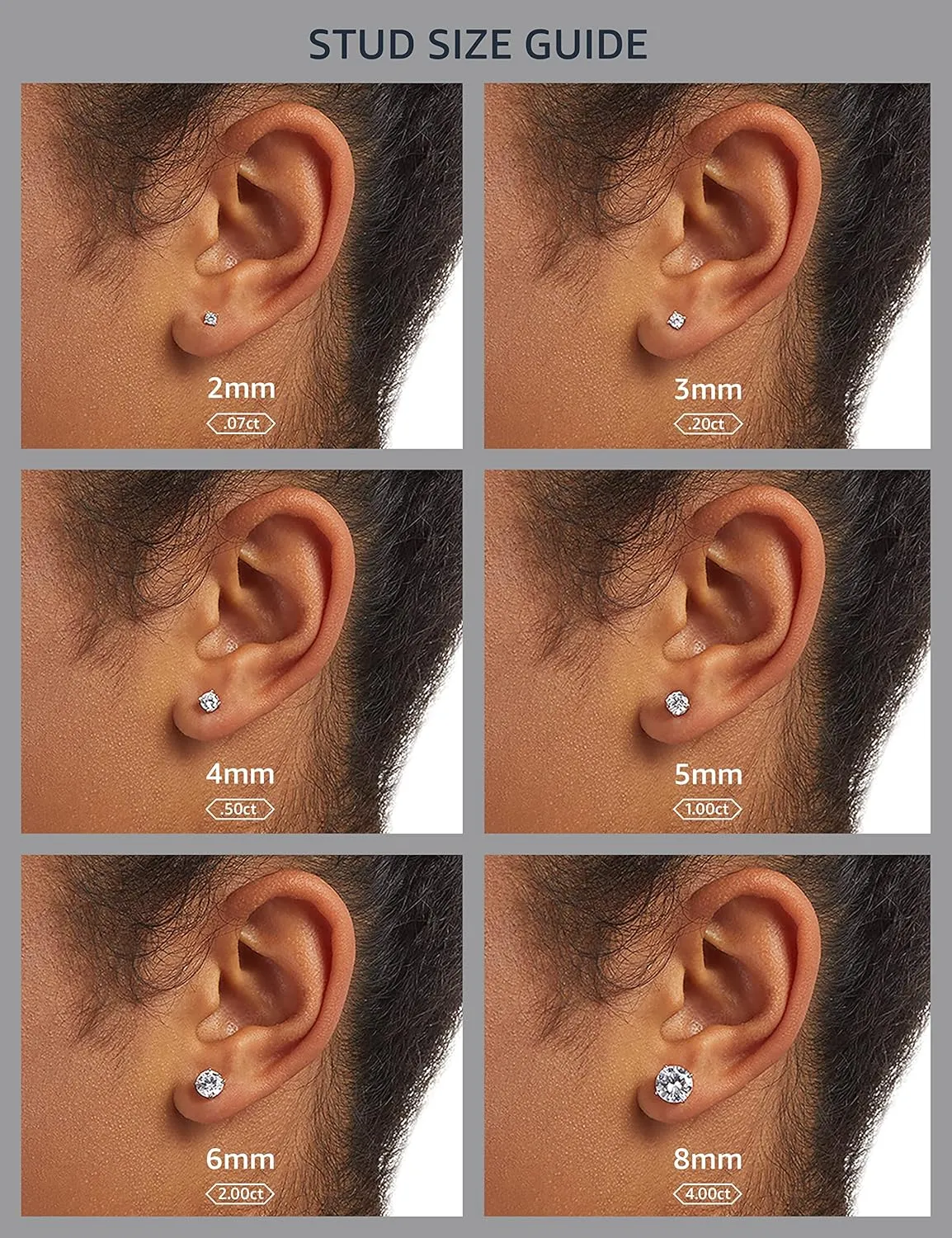 Amazon Essentials IGI-Certified 18k Gold Diamond Studs, (previously Amazon Collection)