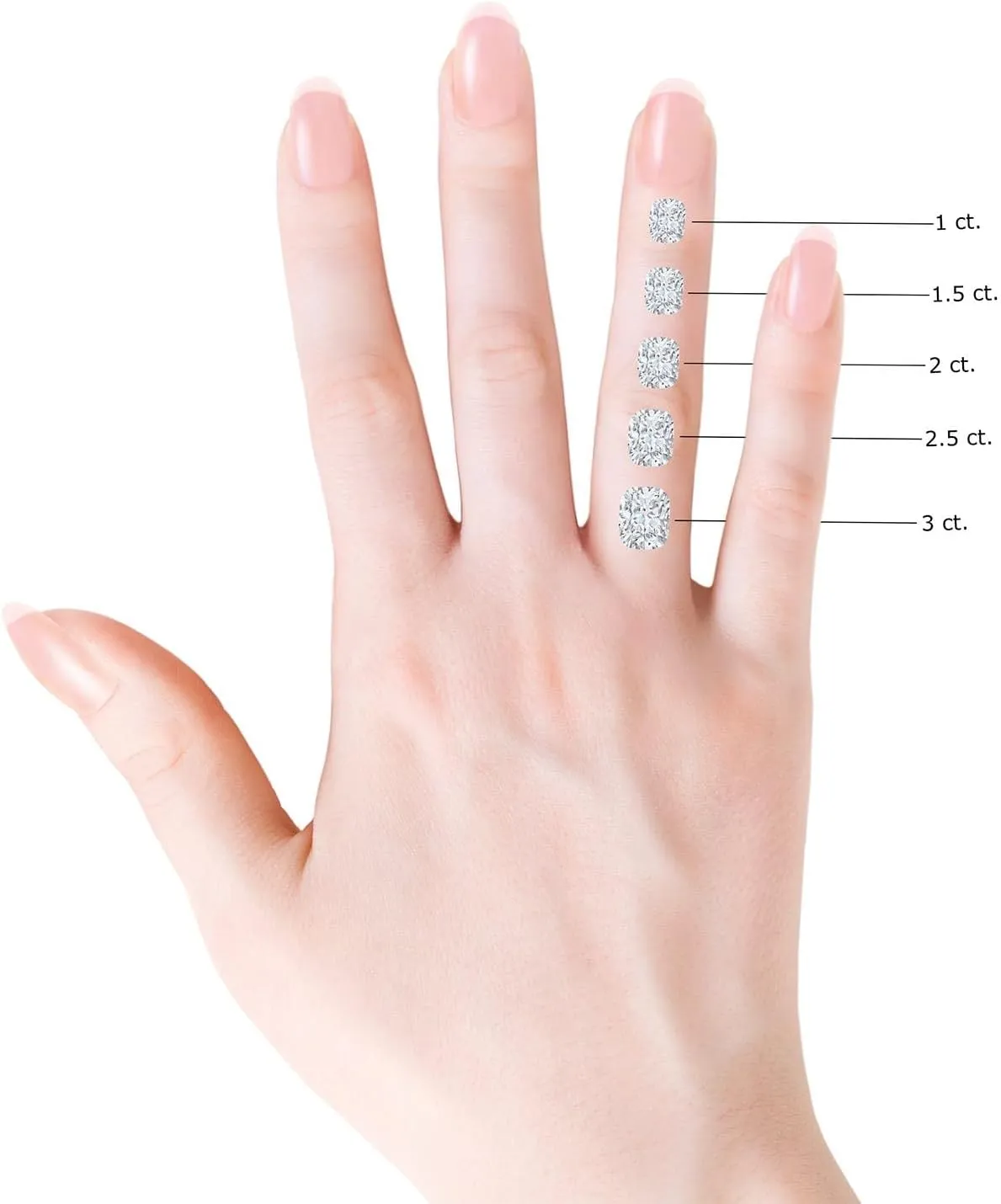 Angara Lab Grown Prong-Set Cushion Rectangular Diamond Halo Engagement Ring in 14K Solid Gold/Platinum | April Birthstone, Birthday, Anniversary, Wedding Jewelry Gift for Women