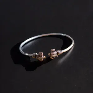 Antique Turtle design Handmade Kada, Silver