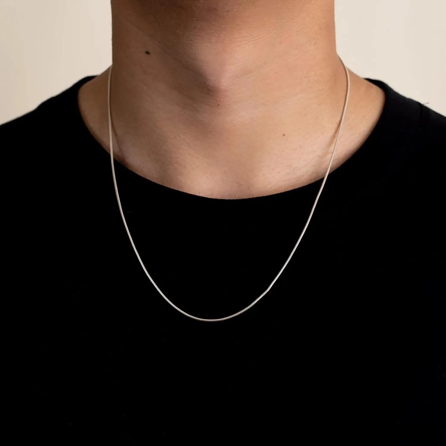 ARGENTO REALE 925 sterling silver necklace 1MM- 2MM Round Snake Chain Necklace- Solid Sterling Silver Chain For Pendants, Flexible 925 Snake Chain, 16-30 Lobster Clasp Silver necklace Made in Italy