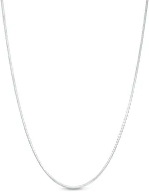 ARGENTO REALE 925 sterling silver necklace 1MM- 2MM Round Snake Chain Necklace- Solid Sterling Silver Chain For Pendants, Flexible 925 Snake Chain, 16-30 Lobster Clasp Silver necklace Made in Italy