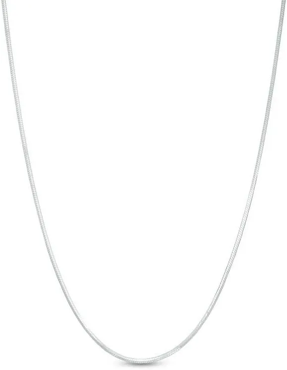 ARGENTO REALE 925 sterling silver necklace 1MM- 2MM Round Snake Chain Necklace- Solid Sterling Silver Chain For Pendants, Flexible 925 Snake Chain, 16-30 Lobster Clasp Silver necklace Made in Italy