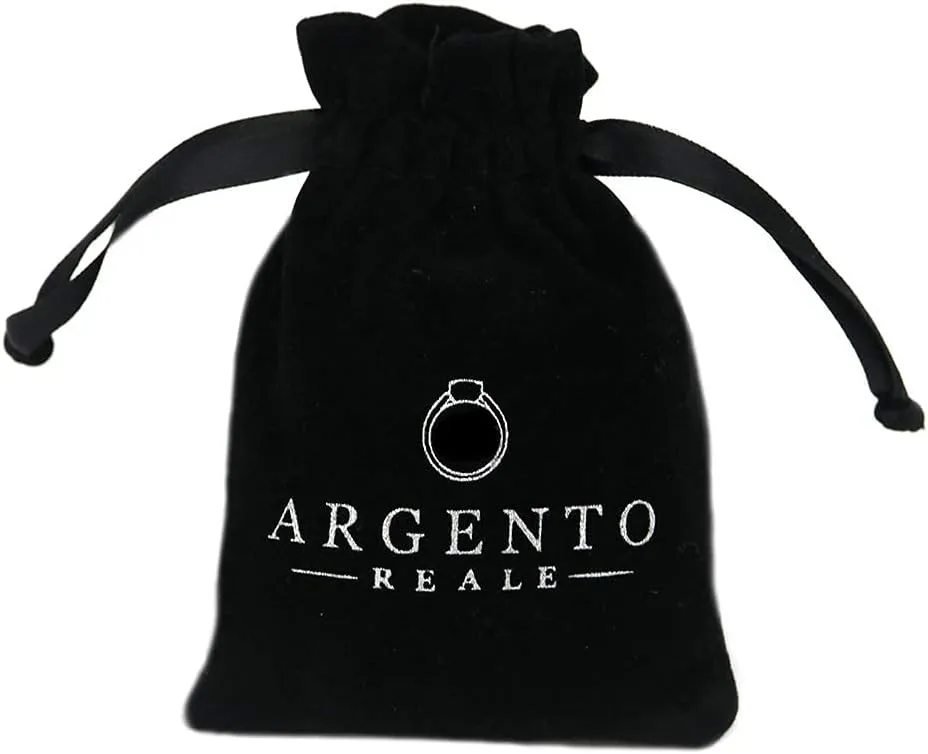 ARGENTO REALE Authentic 925 Sterling Silver Box Chain Necklace, Silver Box Link Necklace, Sterling Silver Chain 16-30 Inch, Made In Italy, Women Men