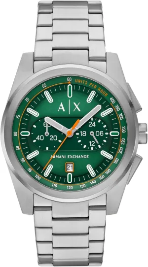 Armani Exchange A|X Chronograph Watch for Men with Leather, Stainless Steel or Silicone Band