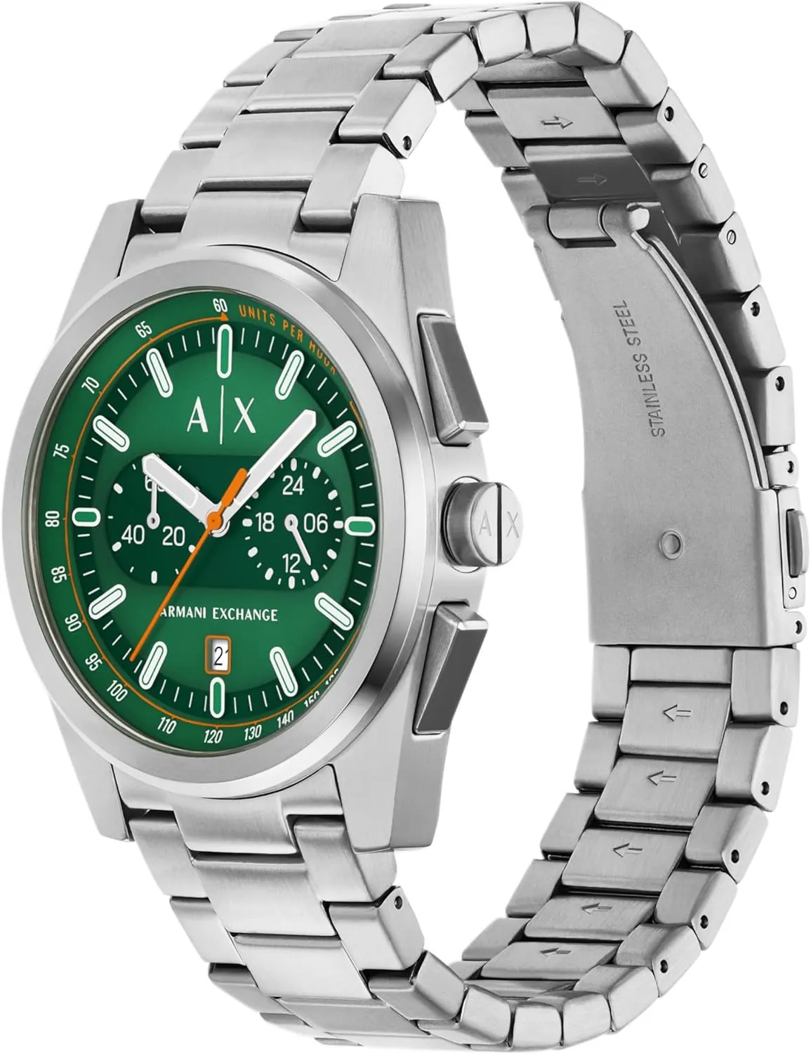 Armani Exchange A|X Chronograph Watch for Men with Leather, Stainless Steel or Silicone Band