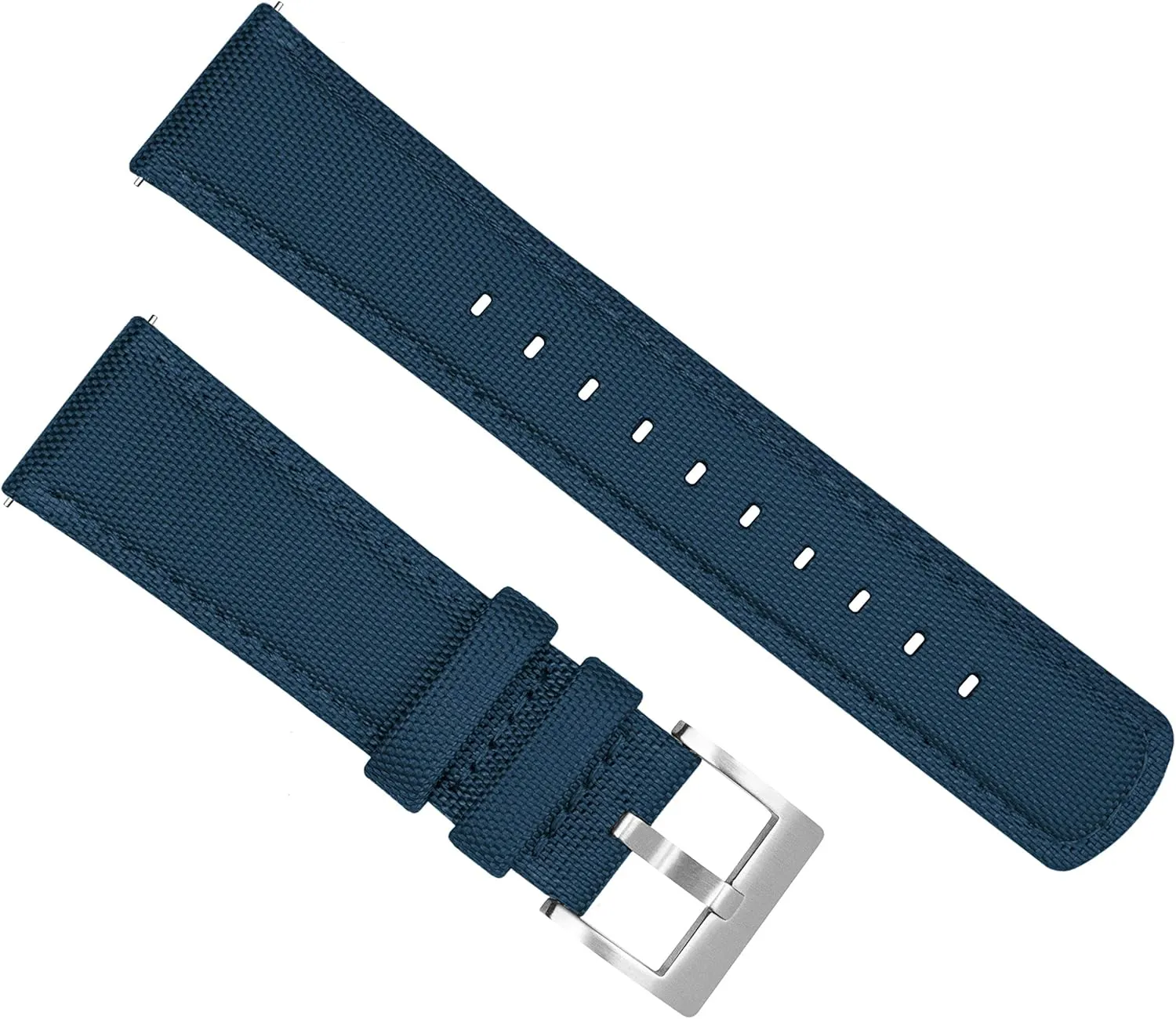 BARTON Sailcloth Quick Release Premium Nylon Weave Choice of Color and Width 18mm, 19mm, 20mm, 21mm, 22mm, 23mm, 24mm