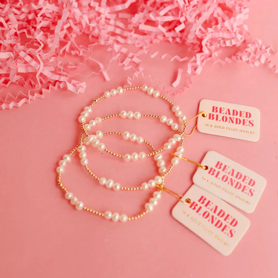 BB ILY Coastal Pearl Beaded Bracelet