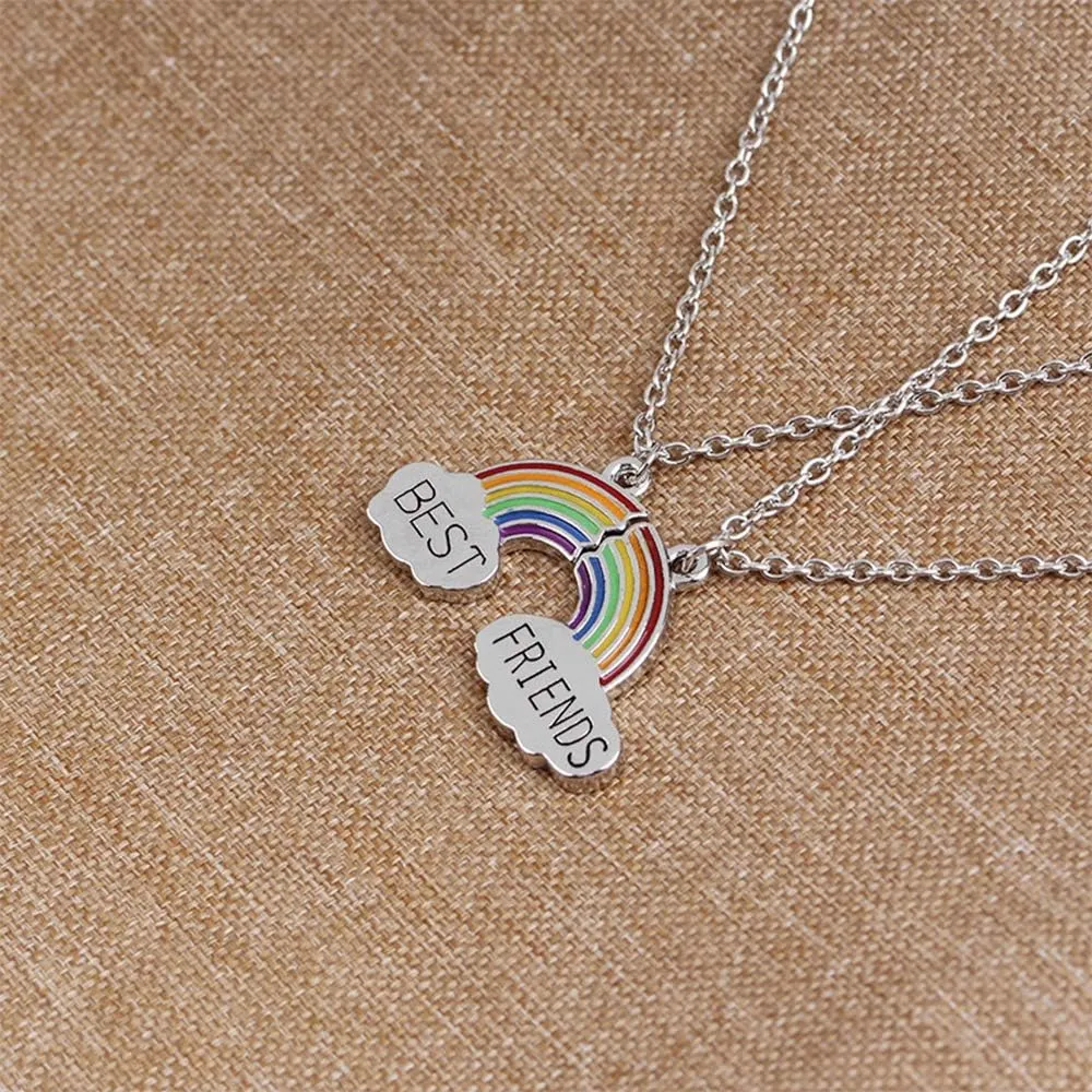 Best Buds BFF Best Friends Matching Heart Pendant Necklaces Teen Forever Friendship Birthday Gift