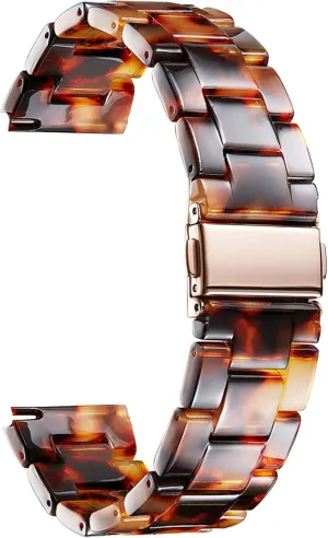 BINLUN Resin Watch Bands Replacement Watch Straps for Men Women 14 Colors Watchbands Lightweight 12/14/16/18/20/22mm Wrist Bands Fashion Skin-Friendly Smart Watch Bracelets
