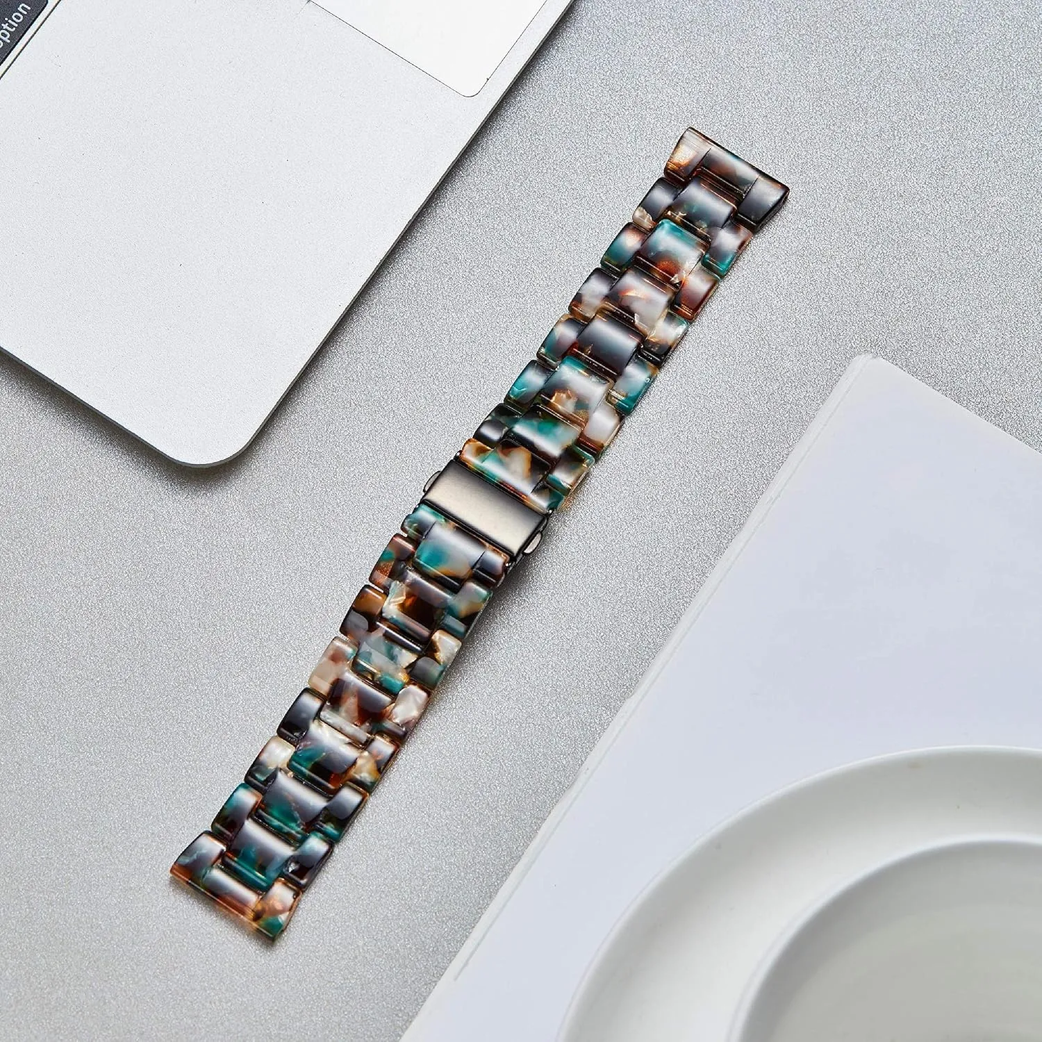 BINLUN Resin Watch Bands Replacement Watch Straps for Men Women 14 Colors Watchbands Lightweight 12/14/16/18/20/22mm Wrist Bands Fashion Skin-Friendly Smart Watch Bracelets
