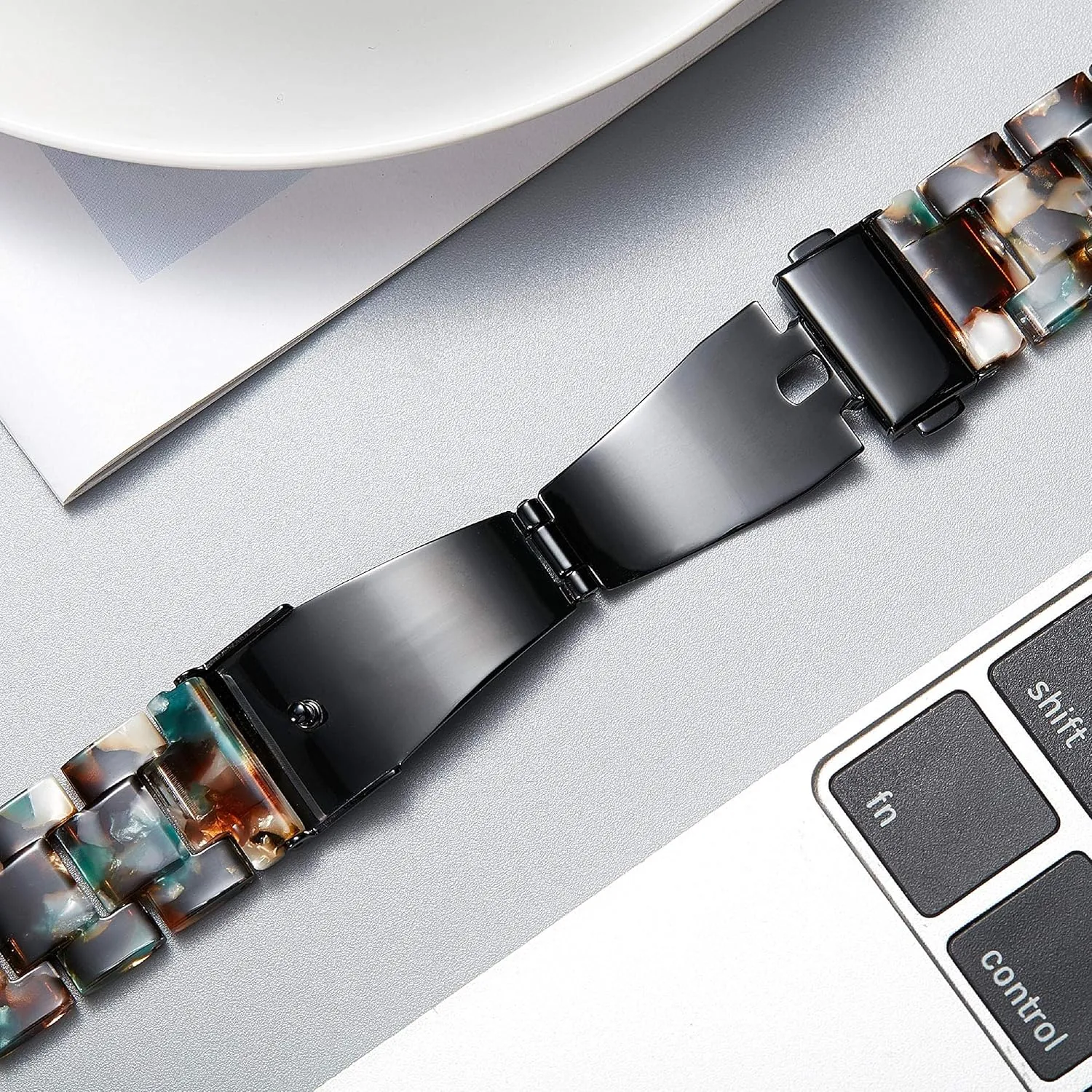 BINLUN Resin Watch Bands Replacement Watch Straps for Men Women 14 Colors Watchbands Lightweight 12/14/16/18/20/22mm Wrist Bands Fashion Skin-Friendly Smart Watch Bracelets
