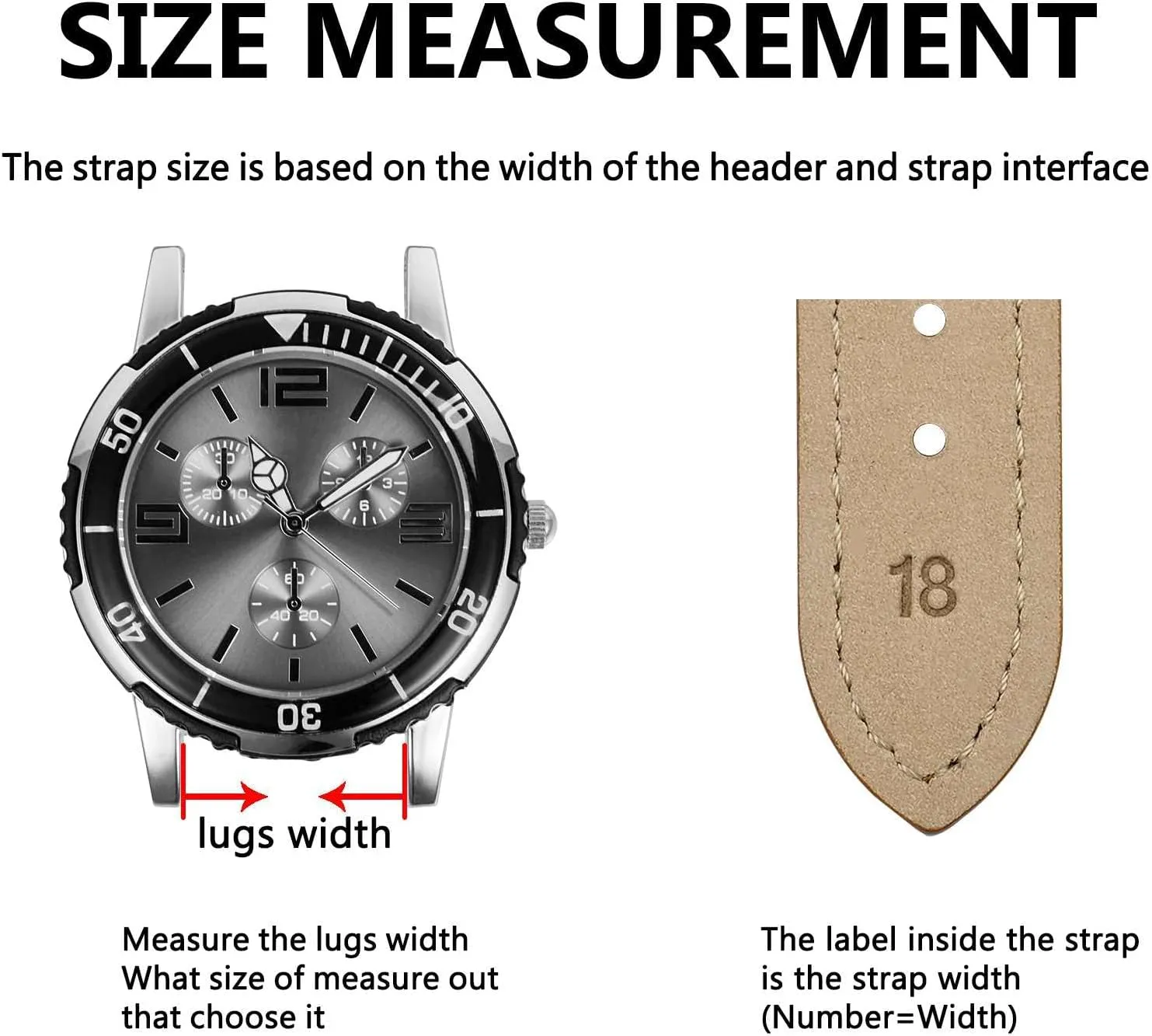 BISONSTRAP Elegant Leather Watch Straps, Quick Release, Watch Bands for Women and Men, 14mm, Dark Brown (Silver Buckle)