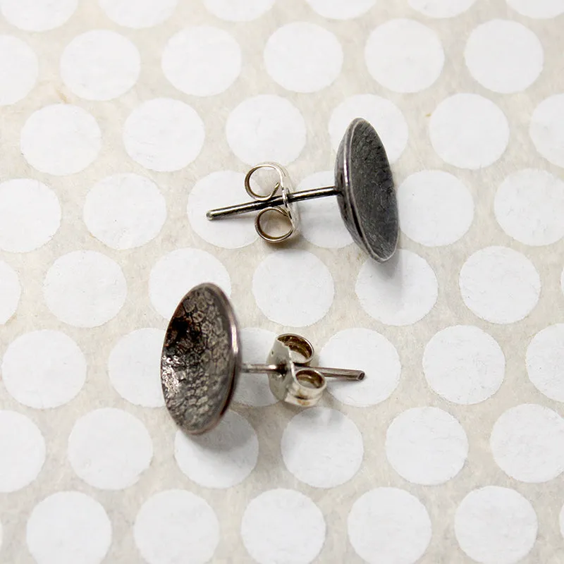 Black Lace Sterling Silver Studs from Allie B.