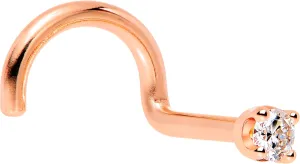 Body Candy 14k Solid Gold Nose Ring Studs - 2mm Lab Grown Diamond Created by MasterJeweler - Right Side Nose Ring 18 Gauge 20 Gauge Real Gold Nose Ring Piercing Jewelry for Women, Men