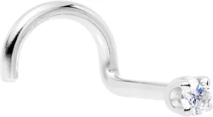 Body Candy 14k Solid Gold Nose Ring Studs - 2mm Lab Grown Diamond Created by MasterJeweler - Right Side Nose Ring 18 Gauge 20 Gauge Real Gold Nose Ring Piercing Jewelry for Women, Men