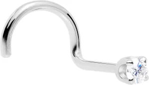 Body Candy 14k Solid Gold Nose Ring Studs - 2mm Lab Grown Diamond Created by MasterJeweler - Right Side Nose Ring 18 Gauge 20 Gauge Real Gold Nose Ring Piercing Jewelry for Women, Men