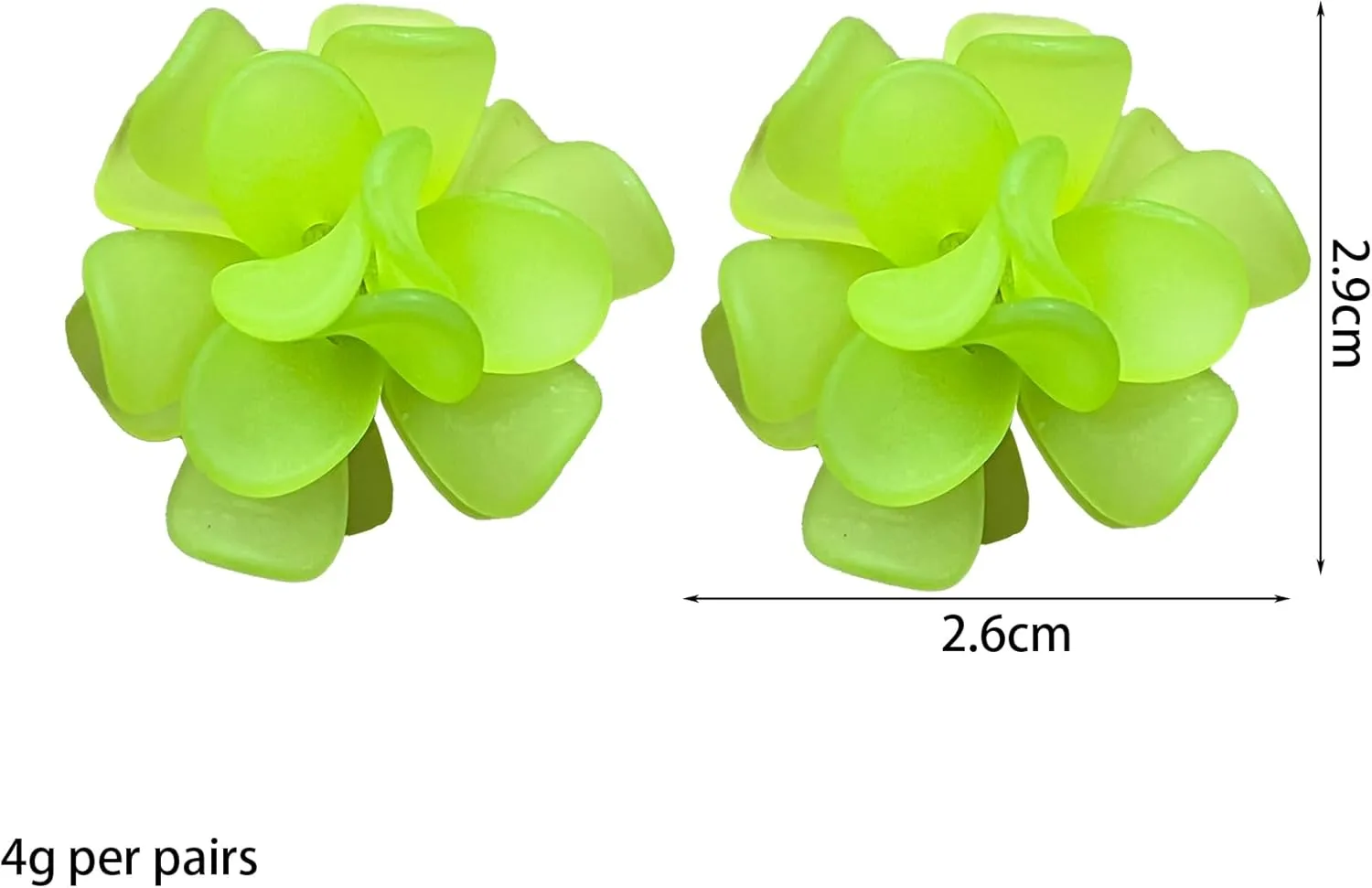 Boho Flower Floral Petal Cluster Statement Stud Earrings for Women Sister Mom Lover and Friends