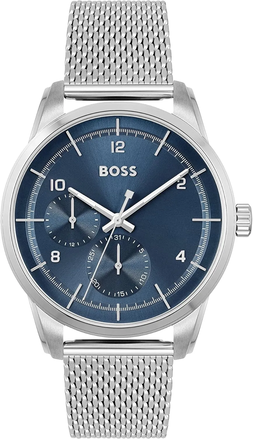 BOSS Men's SOPHIO 42mm Quartz Multifunction Watch | Water Resistant | Premium Sport Timepiece Perfect for Every Occasion