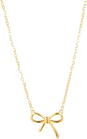 Bow Necklace Dainty Necklace for Women Tiny Bowknot Pendant Choker Chain Necklace Cute Necklace Jewelry for Women
