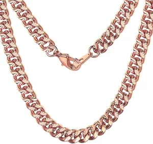 ChainsHouse Stainless Steel Cuban Chain Necklace for Men Women, 18K Gold/Black/Rose Gold Plated Miami Curb Chains,18" 20" 22" 24" 26" 28" 30" Length,4mm/7mm Wide,Send Gift Box