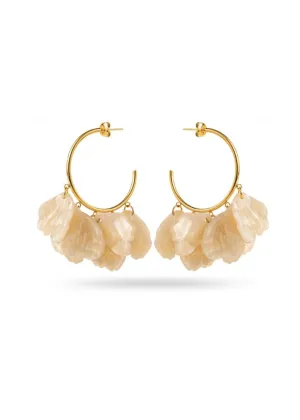 Charm Tassel Hoop Earrings