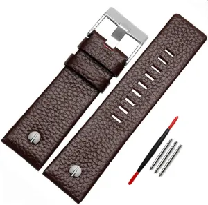 Choco&Man US Calfskin Leather Watch Band Fit for Men's Diesel Watches