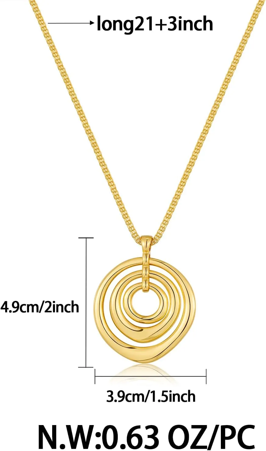 CLASSYZINT Gold Choker Necklace For Women Sun Heart Flower Charms Pendant Necklace Chunky Gold Statement Necklace