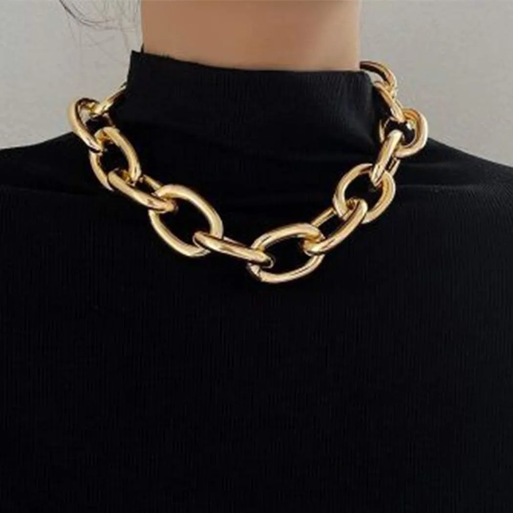 CLOACE Boho Choker Necklace Gold Cuban Link Necklaces Chain Fashion Jewelry for Women and Girls