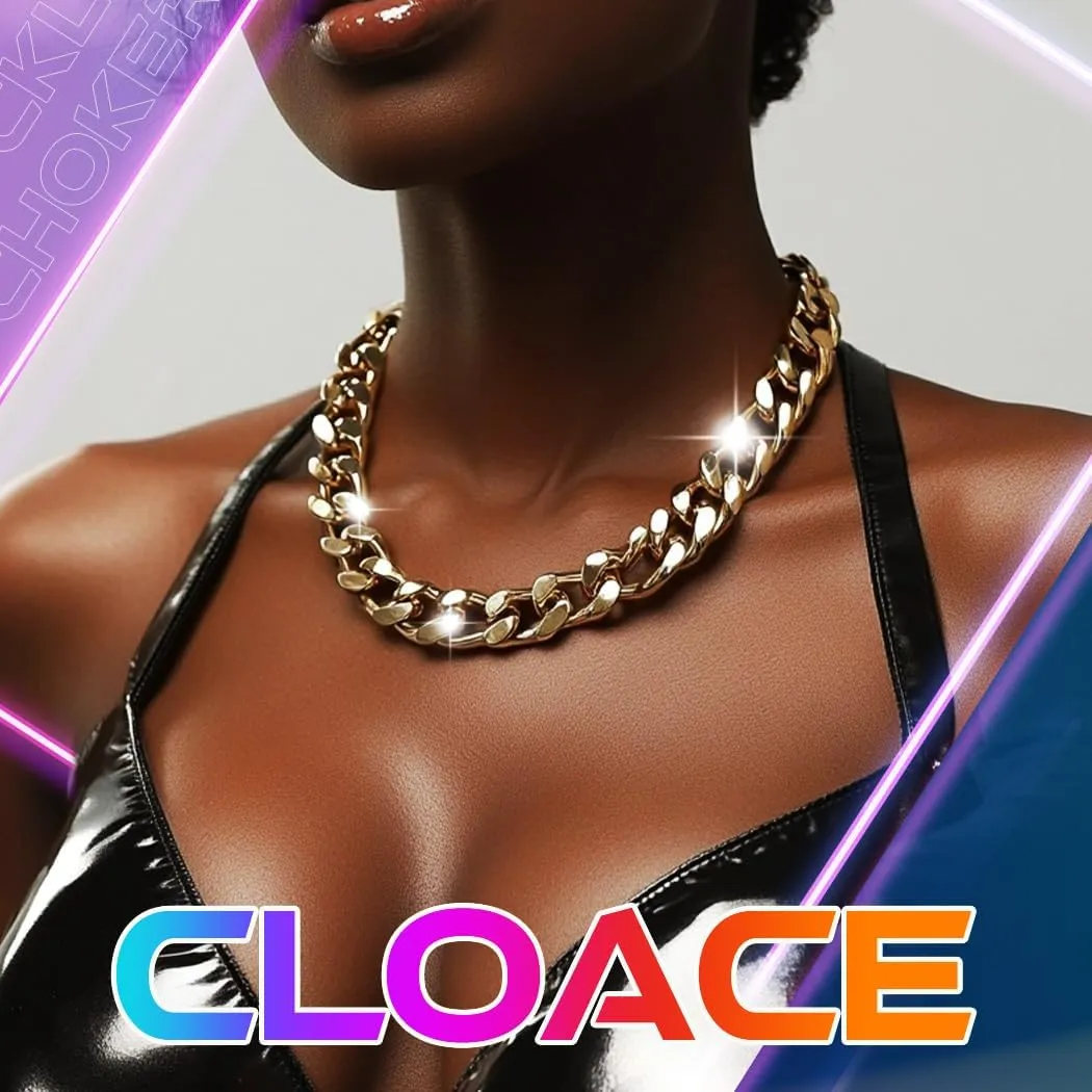 CLOACE Boho Choker Necklace Gold Cuban Link Necklaces Chain Fashion Jewelry for Women and Girls