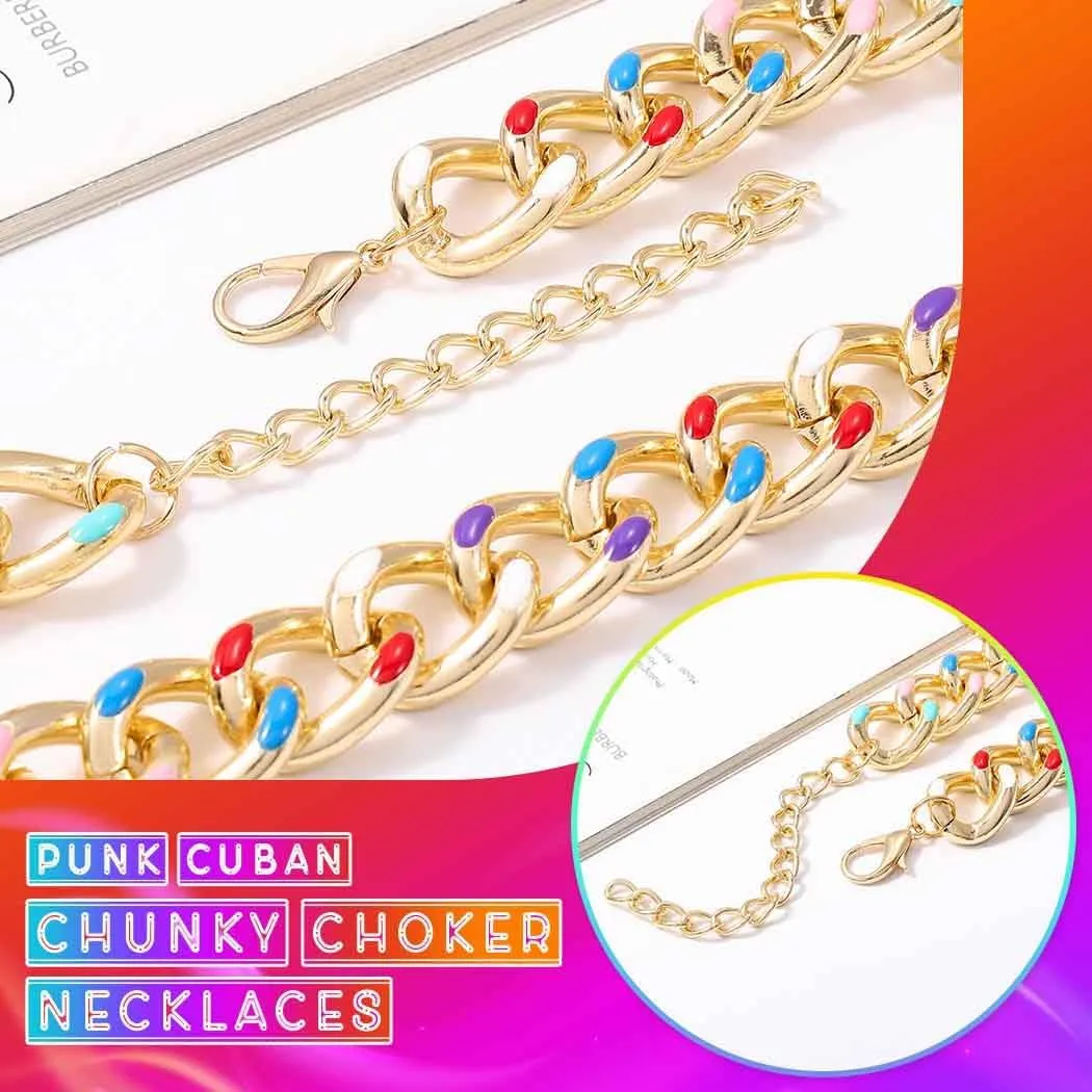 CLOACE Boho Choker Necklace Gold Cuban Link Necklaces Chain Fashion Jewelry for Women and Girls