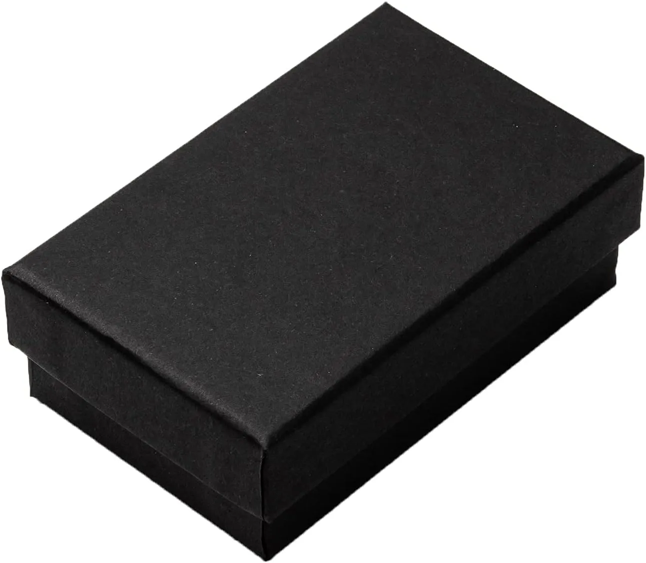 Craftdady 24pcs 3 x 2 x 1 Inch Small Gift Boxes Cardboard Jewelry Necklace Boxes Earring Pendants Boxes Black Rectangle Sponge Ring Boxes for Bracelet Jewelry Display
