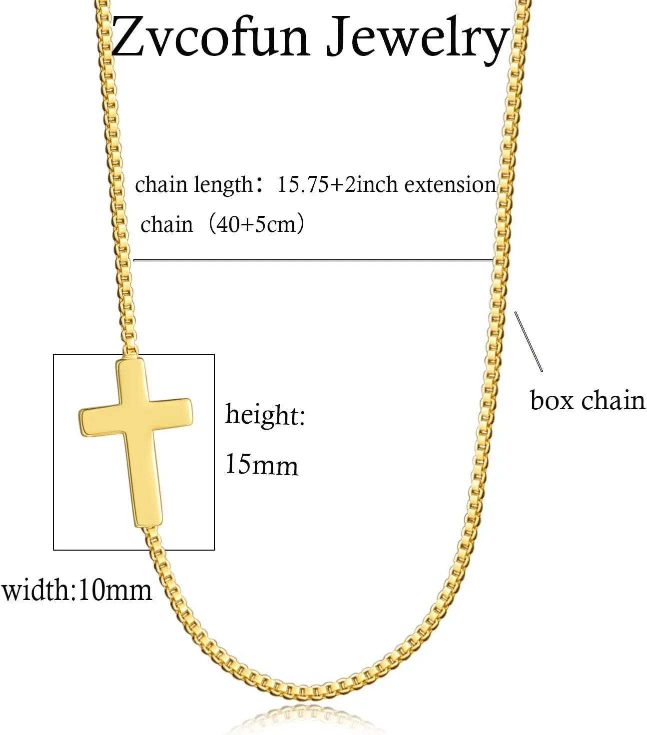 Cross Necklace for Women, Dainty 14K Gold Plated Cross Pendant Small Cross Choker Cute Gold Necklaces for Women Trendy Faith Jewelry