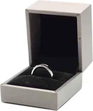 Cross Ring Black Enamel Inlay Peace Love Brass Rings with 925 Sterling Silver-plating with PU leather box Hand-hammered Adjustable Opening Ideal Gifts for Men Women