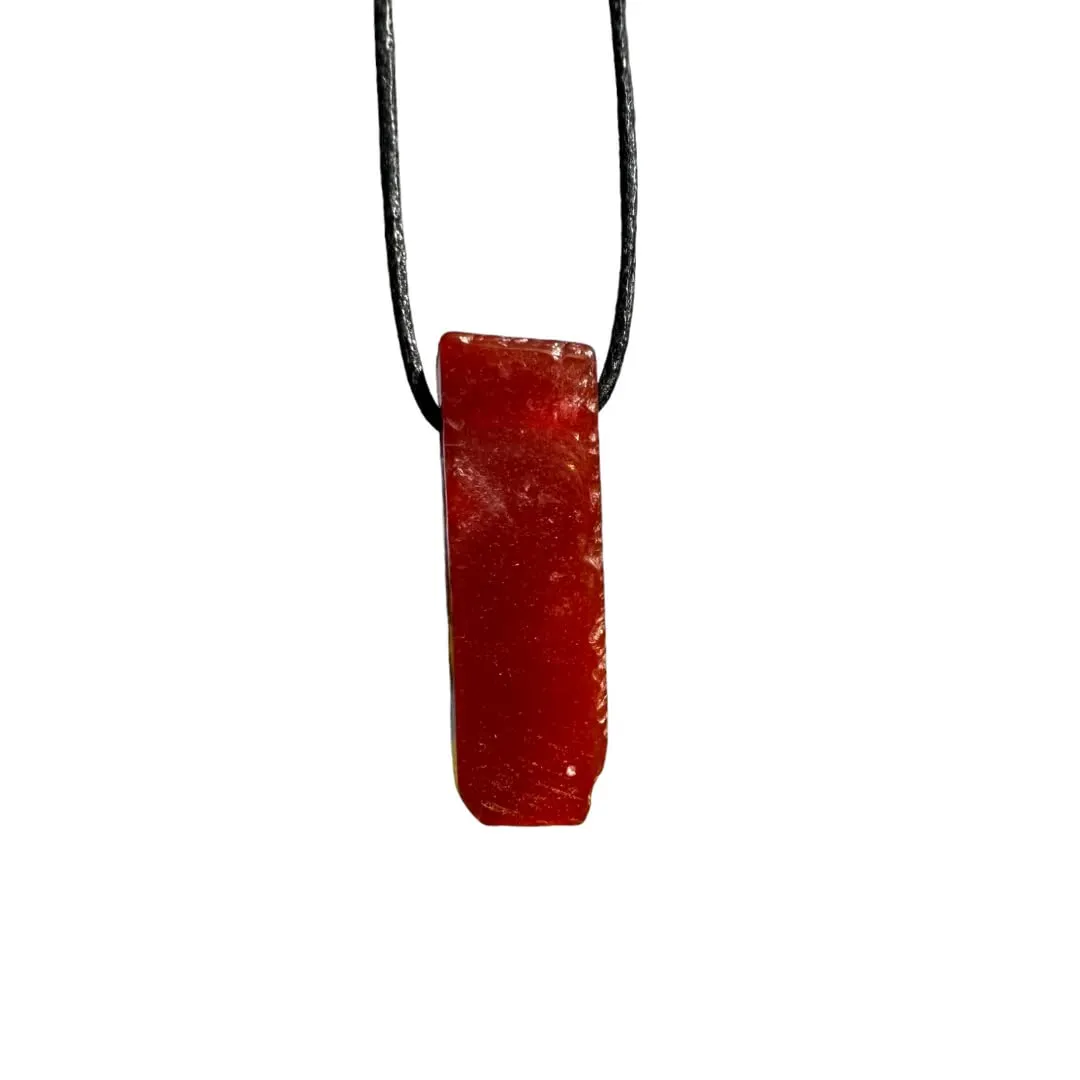 Crystal Stones Necklace - Women Healing Stone, Girls Choker, Men Spiritual Energy, Best Friend Gift, Mens Gifts, Purification Pendants, Cute Gemstone, Crystals Jewelry, Boho Hippie (Carnelian)