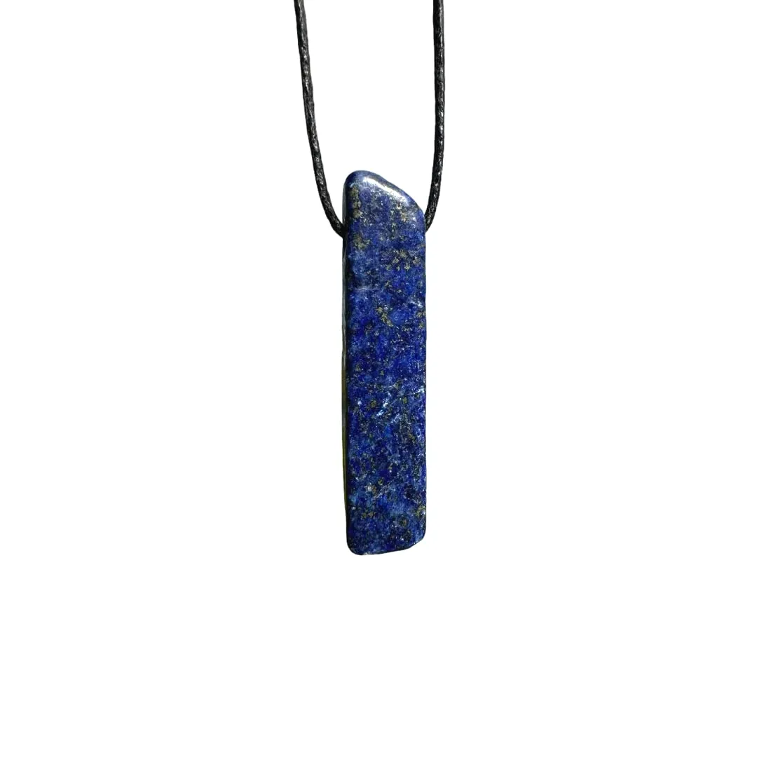 Crystal Stones Necklace - Women Healing Stone, Girls Choker, Men Spiritual Energy, Best Friend Gift, Mens Gifts, Purification Pendants, Cute Gemstone, Crystals Jewelry, Boho Hippie (Lapis Lazuli)