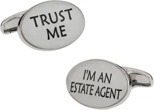 Cuff-Daddy Trust Me Estate Agent Cufflinks with Presentation Box