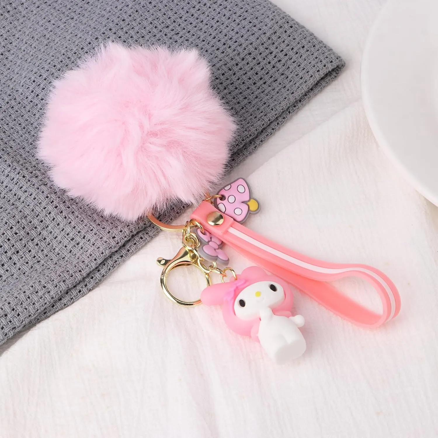 Cute Keychains for Girls,Kawaii Car Keychain Accessories,Key Purse Handbag Charms for Women